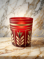 Luxury Mate Finish Red Glass