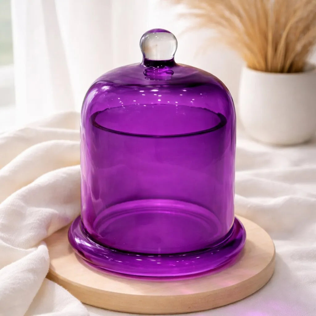 Amethyst Tinted Apothecary Bell Jar Main image