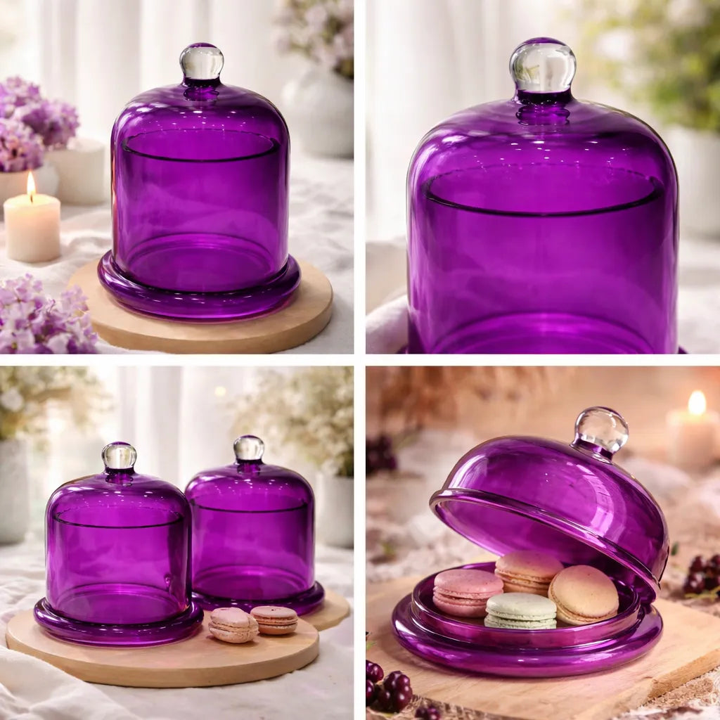 Amethyst Tinted Apothecary Bell Jar