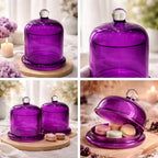 Amethyst Tinted Apothecary Bell Jar