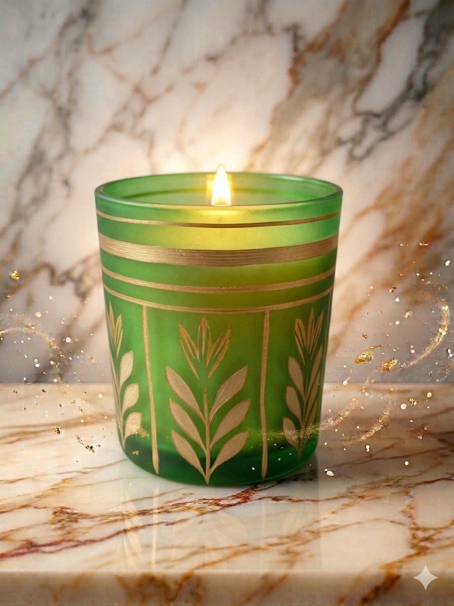 Luxury Mate Finish Green Glass Secondary image