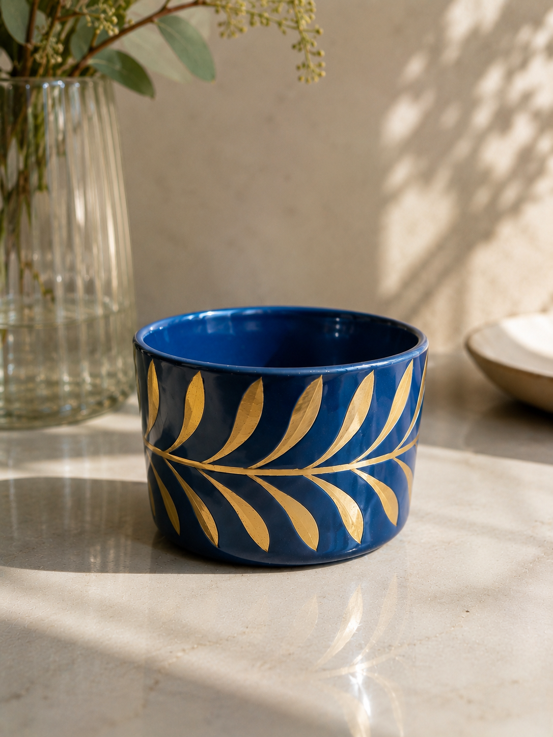 Luxury Blue Hand Painted Murphy Cup Secondary image