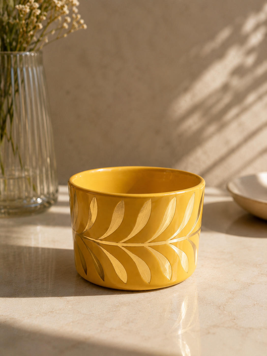 Luxury Yellow Hand Painted Murphy Cup Main image