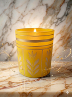 Luxury Mate Finish Yellow Glass