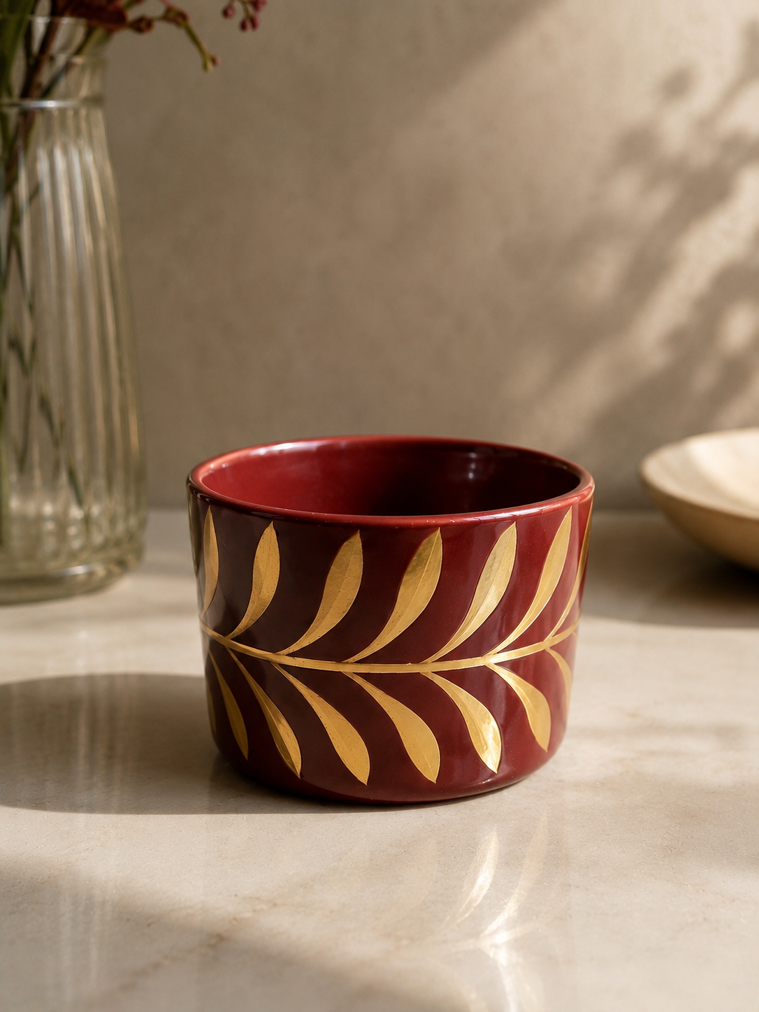 Luxury Red Hand Painted Murphy Cup Main image