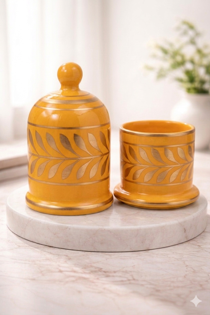 Hand painted Bell jar