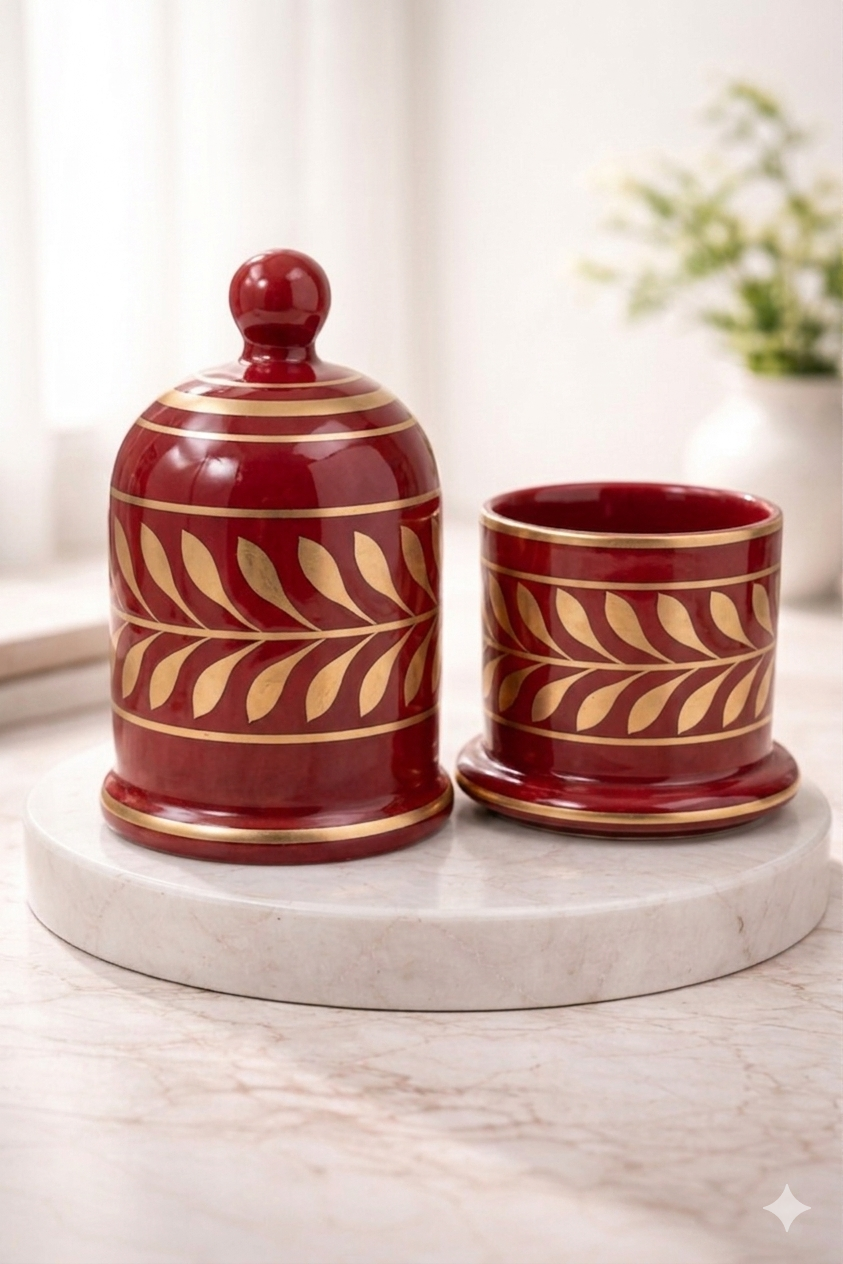 Hand painted Bell jar