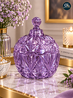 Royal Crystal Cut Glass Candy Jar 250ML