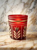 Luxury Mate Finish Red Glass