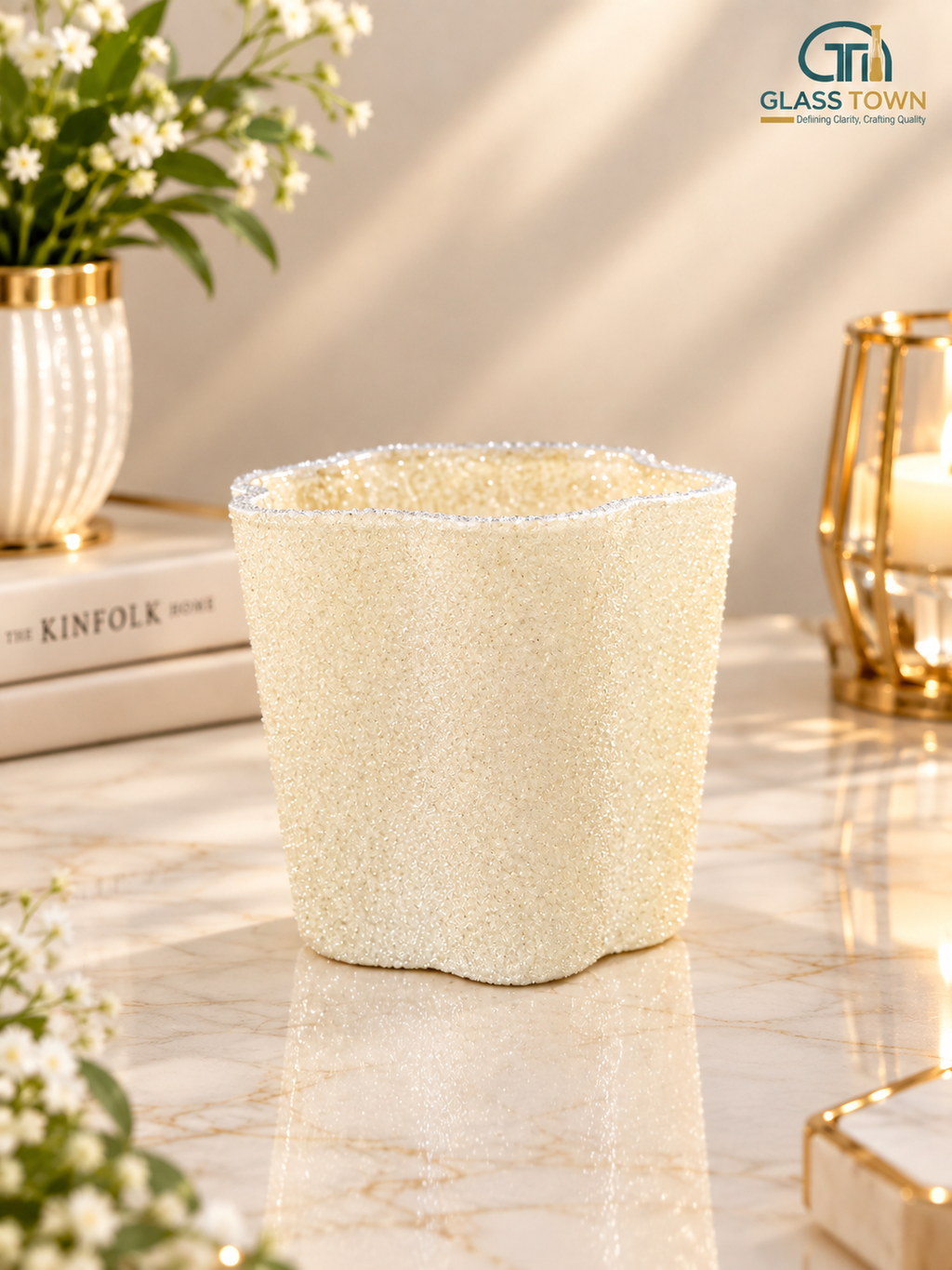 Velvet Glass Candle Holder 80 ML